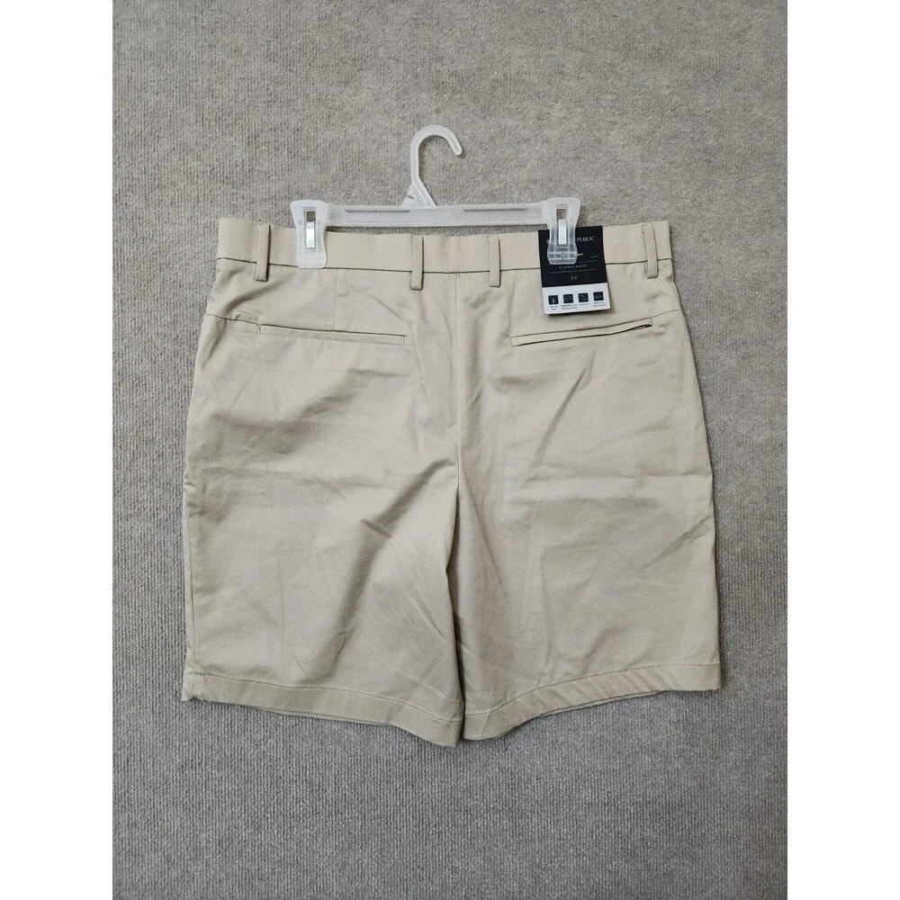 Banana Republic Core Temp Aiden Shorts Mens 36 Beige Performance Stretch NEW